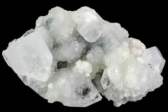 Zoned & Druzy Apophyllite Crystal Cluster - India #92241